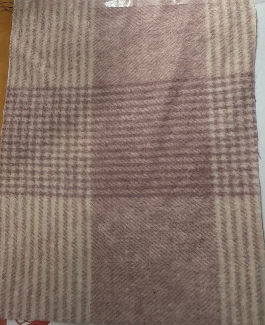 Buy Cotton Flannel Aesthetic Pink Check Fabric