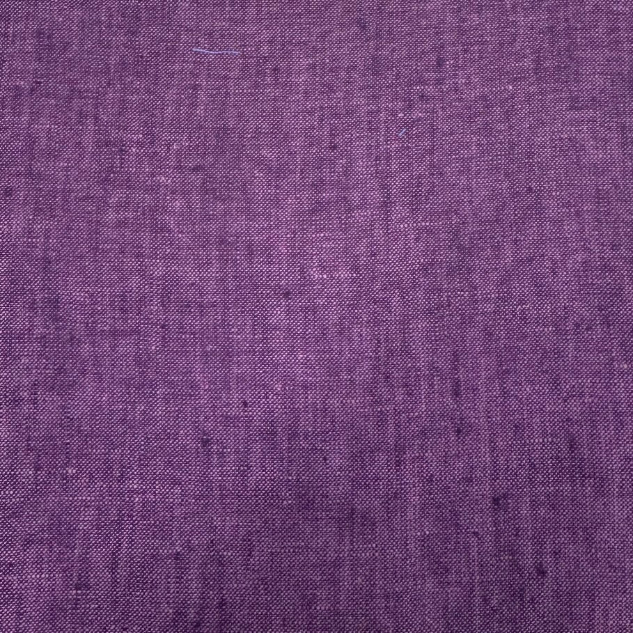 Buy Imported 100% Linen Washed Purple Colour