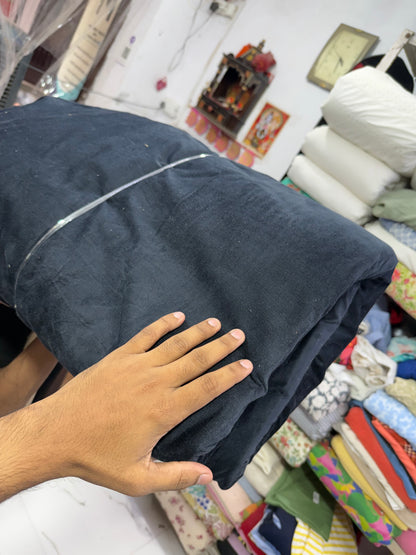 Buy Corduroy Solid Navy Blue Fabric (21 Wale)