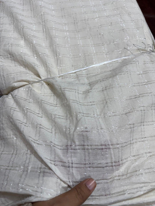 Buy Premium Seersucker Lurex Check Printed Fabric