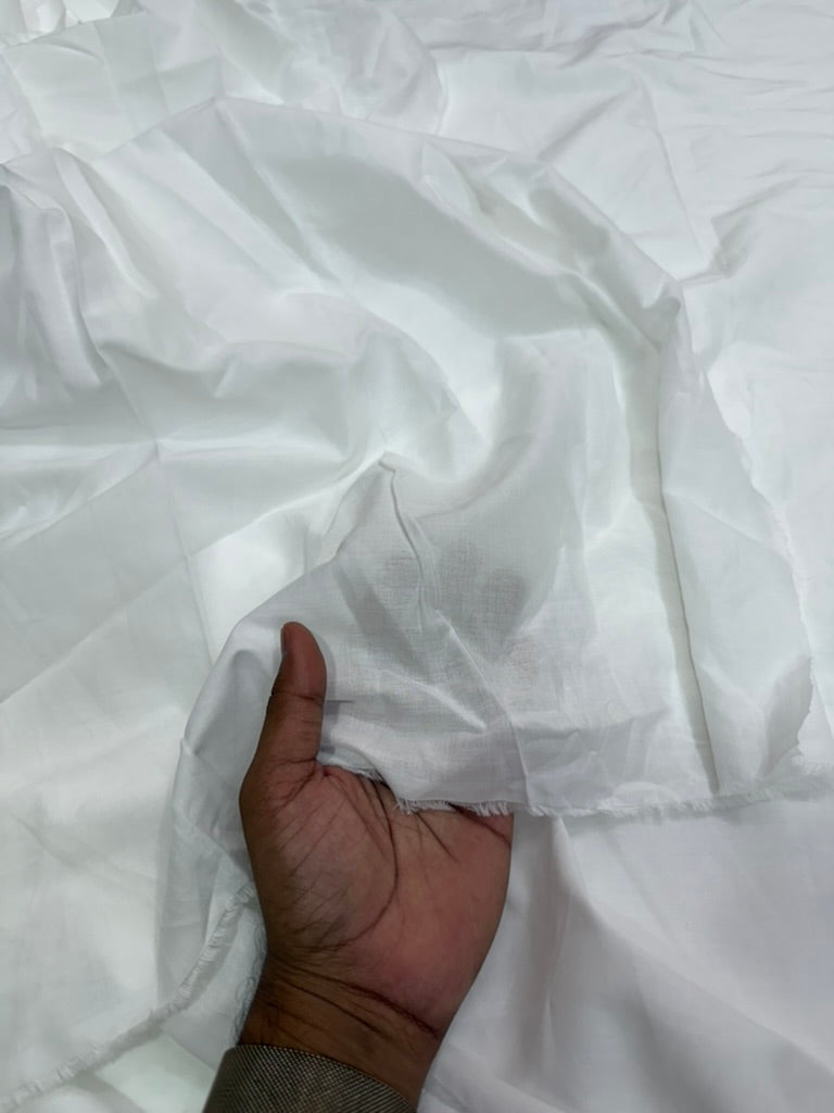 Buy 60s Cambric Premium Quality Bleach White Mill Made Fabric