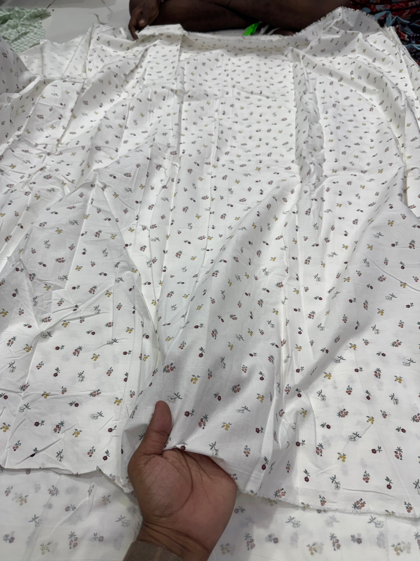 Buy Cotton Poplin Softy Tiny Floral Printed Fabric
