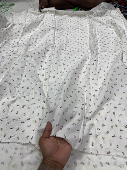 Buy Cotton Poplin Softy Tiny Floral Printed Fabric