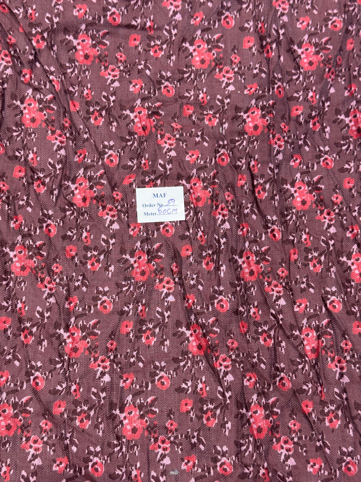 Buy Cutpiece Cotton Winters Twill Rayon Floral Printed 60 Centimeter