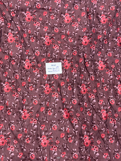 Buy Cutpiece Cotton Winters Twill Rayon Floral Printed 60 Centimeter