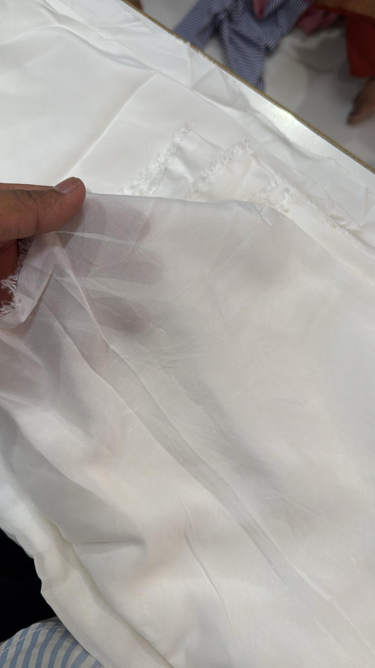 Buy Pure Natural Silk Solid Dyeable White Fabric