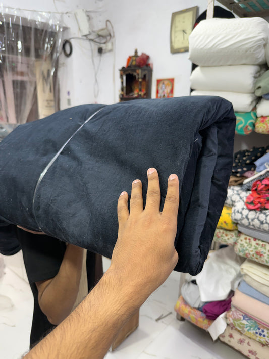 Buy Corduroy Solid Navy Blue Fabric (21 Wale)