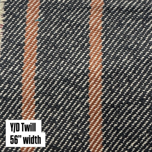 Buy Twill Jacquard Orange Line