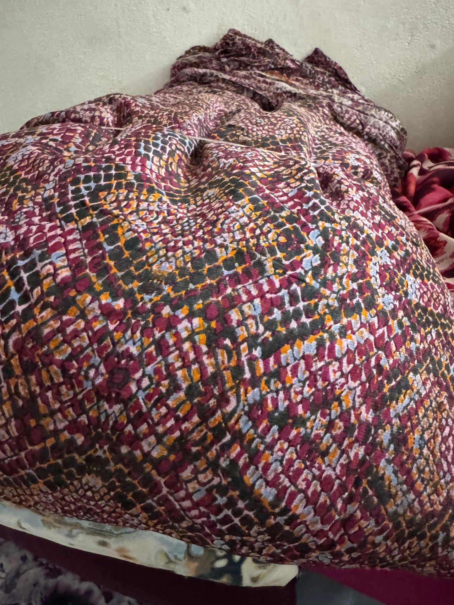 Buy Viscose Chiffon Mirror Shell Printed Fabric