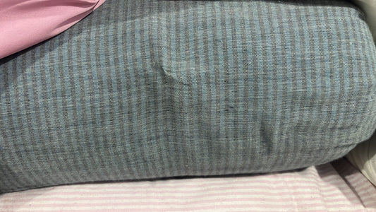 Buy Premium Cotton Silver Stripe Fabric