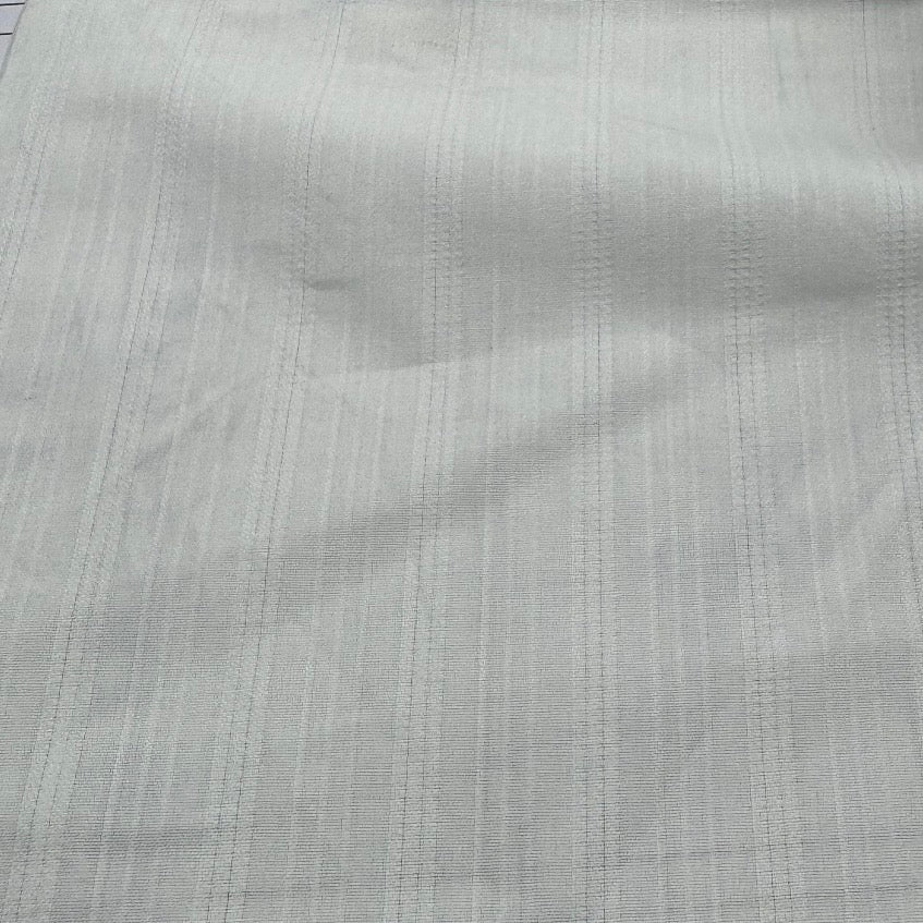 Buy Cotton Silk White Stripe Fabric