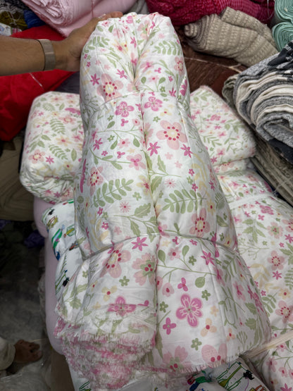 Buy Cotton Pink Baby Drawn Floral Fabric