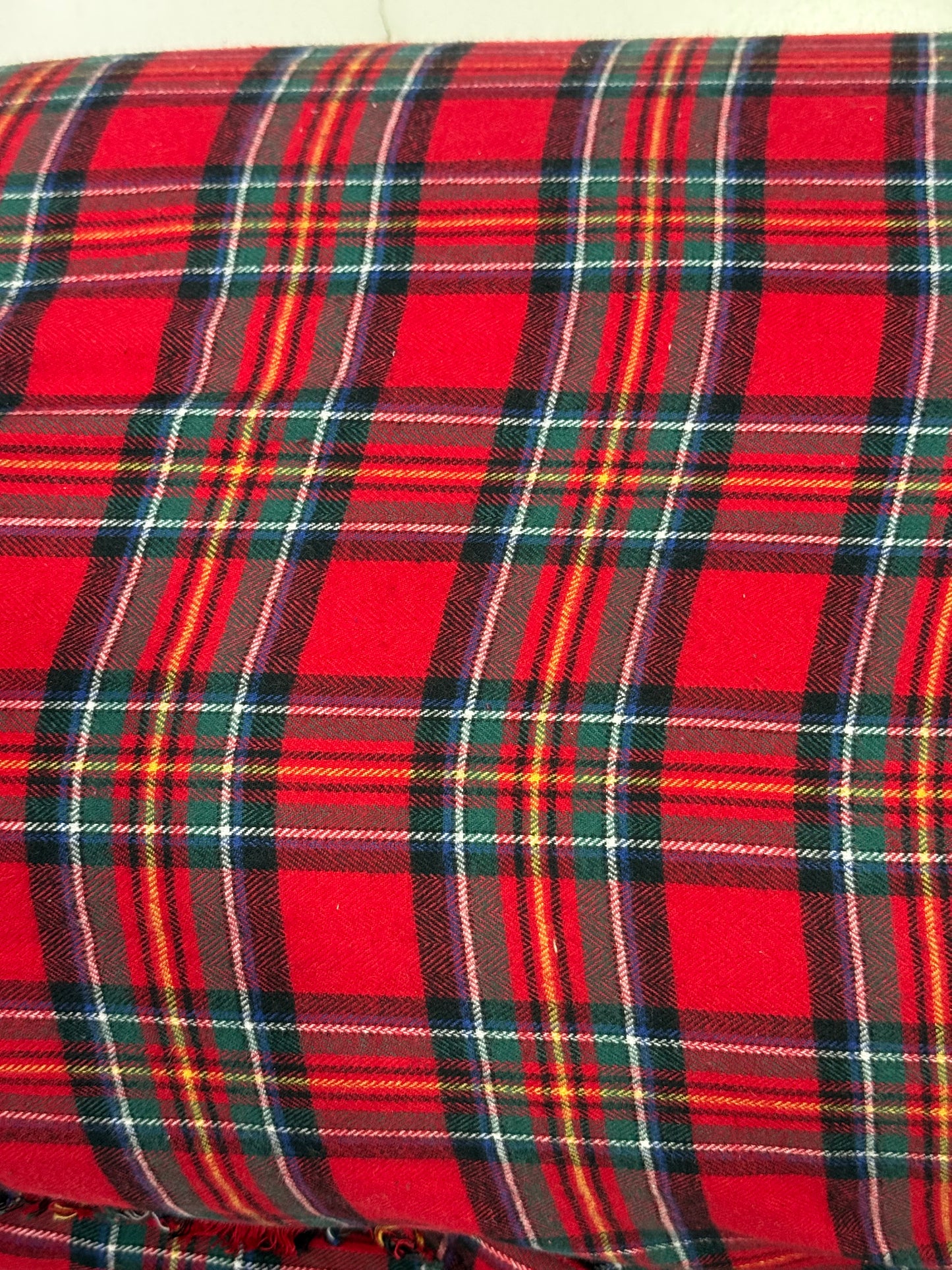Buy Cotton Red twill wool blend Fabric