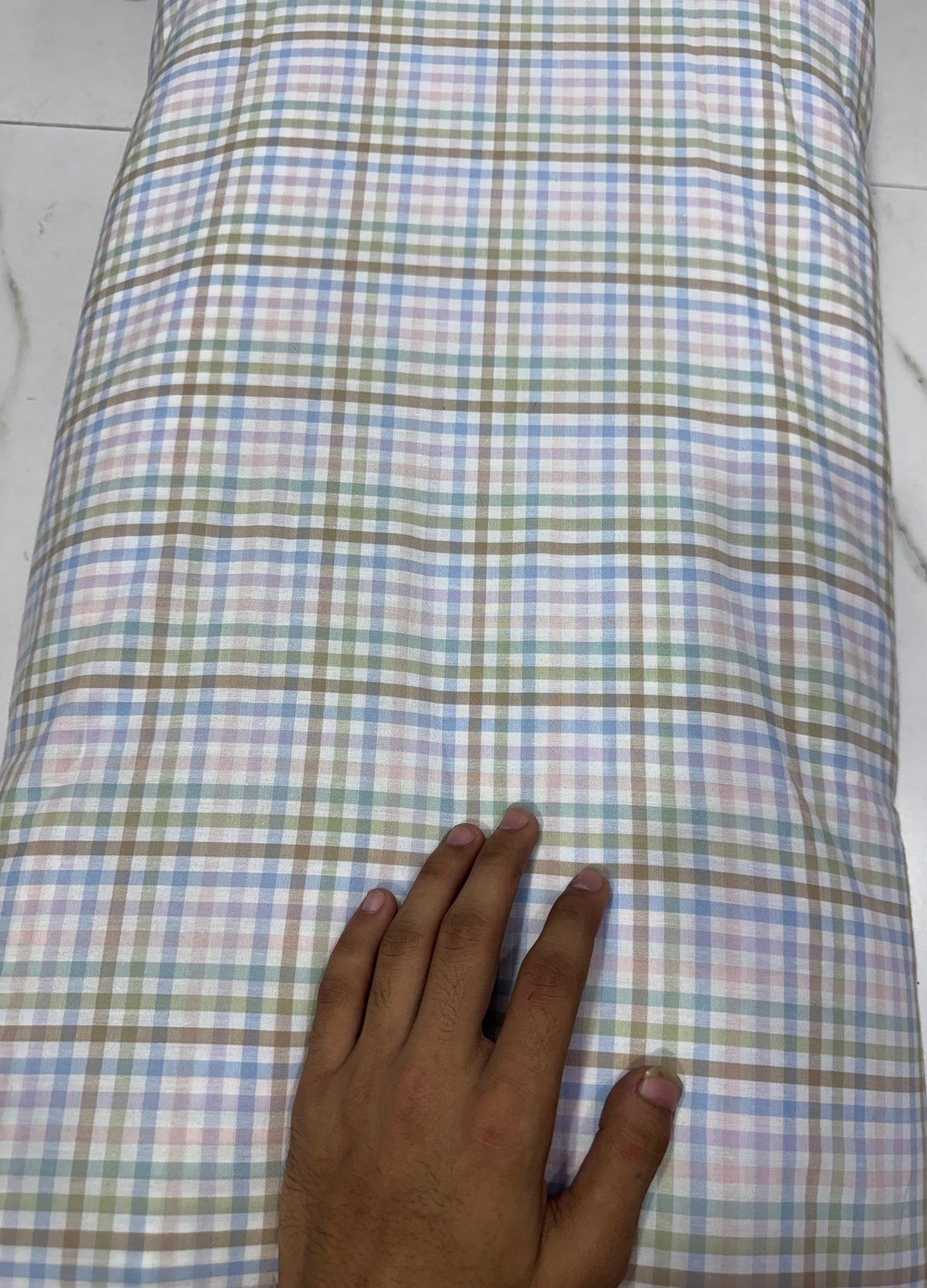 Buy Premium Cotton Yarn-Dyed Meadow Check Fabric