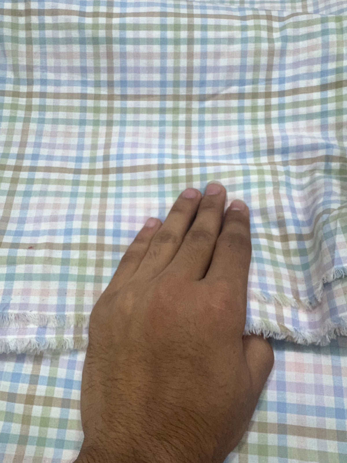 Buy Premium Cotton Yarn-Dyed Meadow Check Fabric