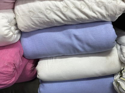 Buy Pure Linen Solid Dust Blue
