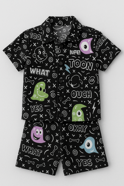 Buy Premium Viscose Rayon Robotic Print For Kids Fabric - MAF 