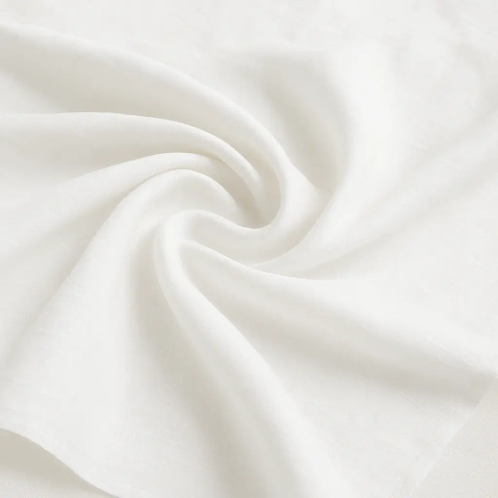 Buy Lab Certified Pure Linen Solid White Fabric - MAF 