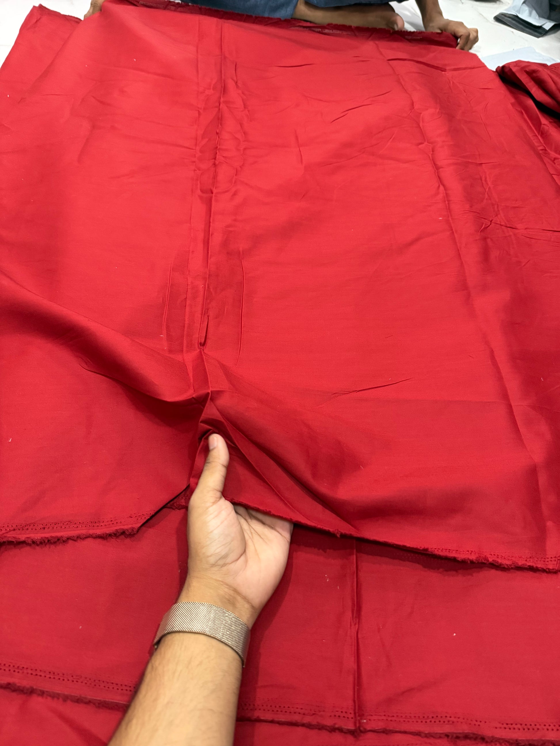 Buy Wine Red Pure Cotton Poplin Fabric - MAF 