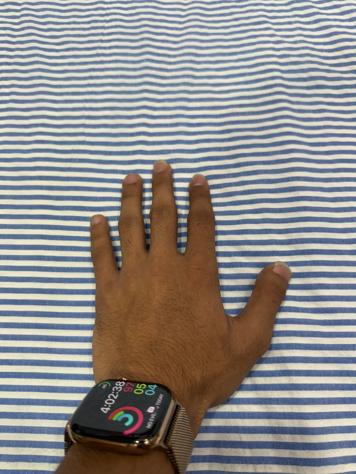 Buy Premium Seersucker Office Blue Stripe Fabric