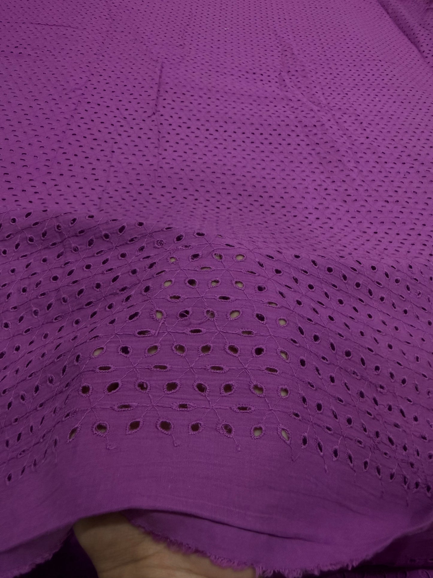 Buy Premium Cotton Cambric Schiffli Plum Trellis Fabric (Copy)