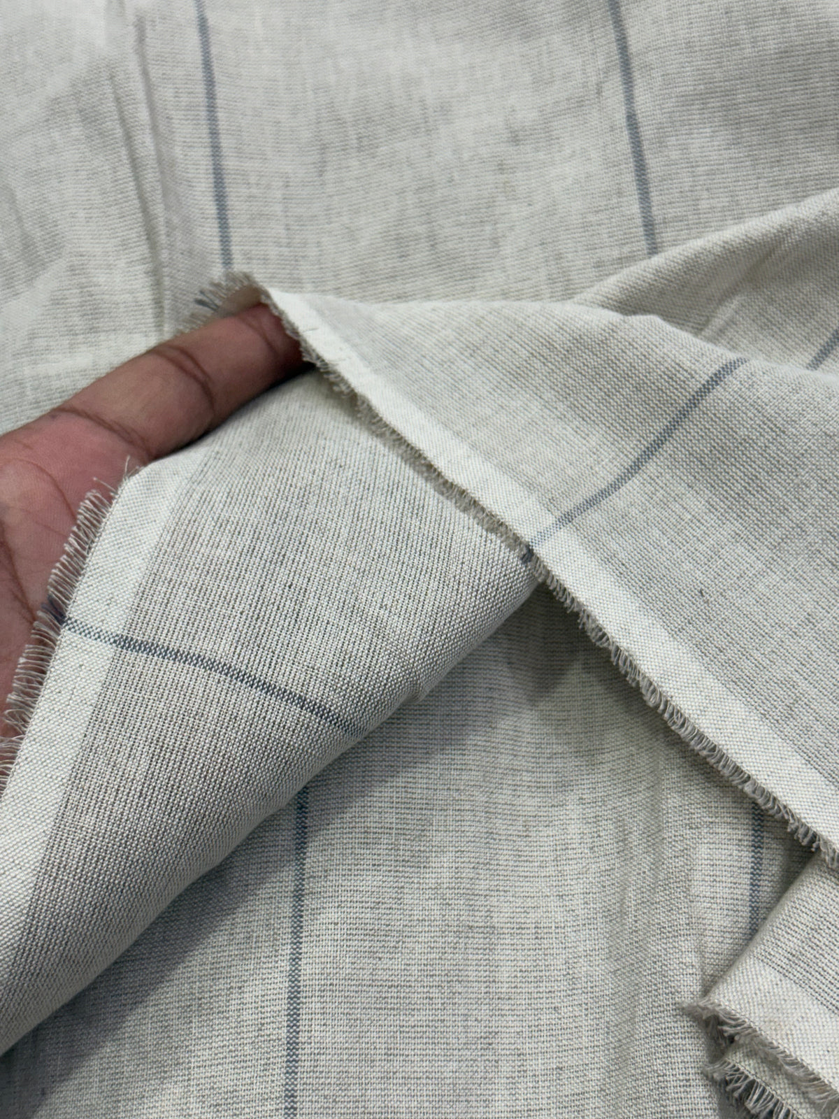 Buy Lab Certified Furnishing Pure Linen Green Line Premium Collection Fabric