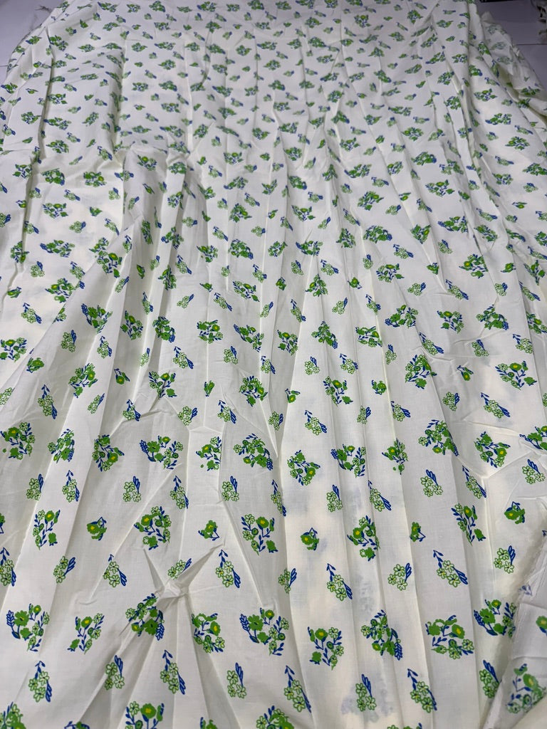 Buy Cotton Poplin Summer Baby Drawn Floral Printed Fabric