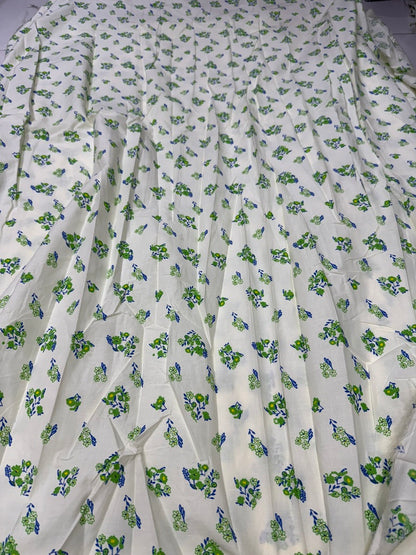 Buy Cotton Poplin Summer Baby Drawn Floral Printed Fabric