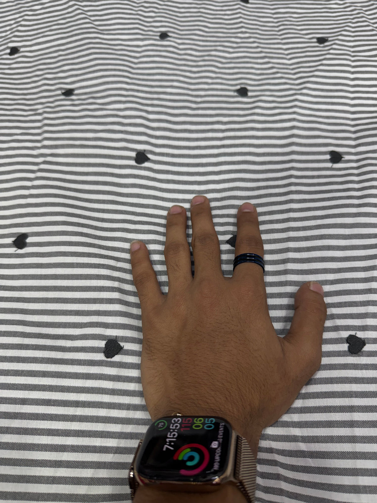 Buy Premium Cotton Yarn-Dyed White Black Heart Stripe Dobby Fabric