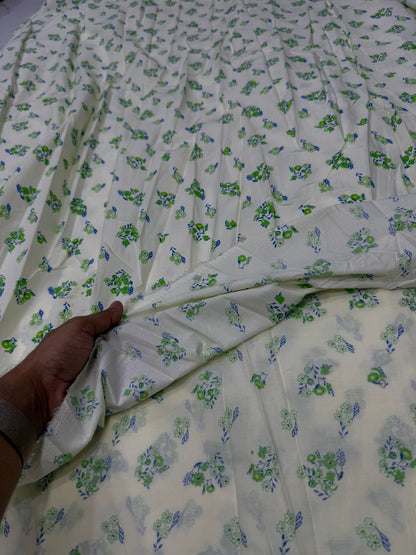 Buy Cotton Poplin Summer Baby Drawn Floral Printed Fabric