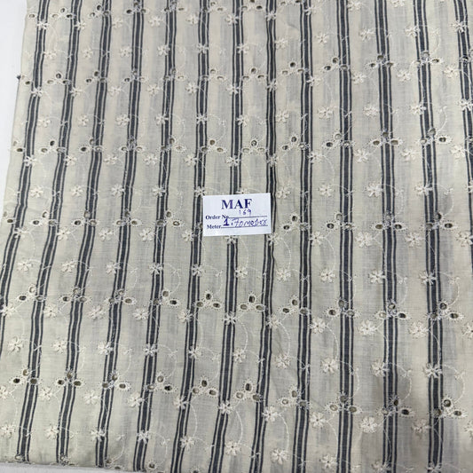 Buy Cutpiece Cotton Yarn Dyed Stripe Hakoba 1.70 Centimeter
