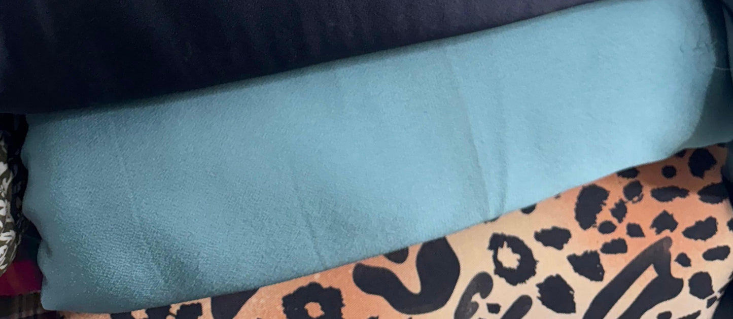 Buy Italian Silk Solid Teal Blue - MAF 