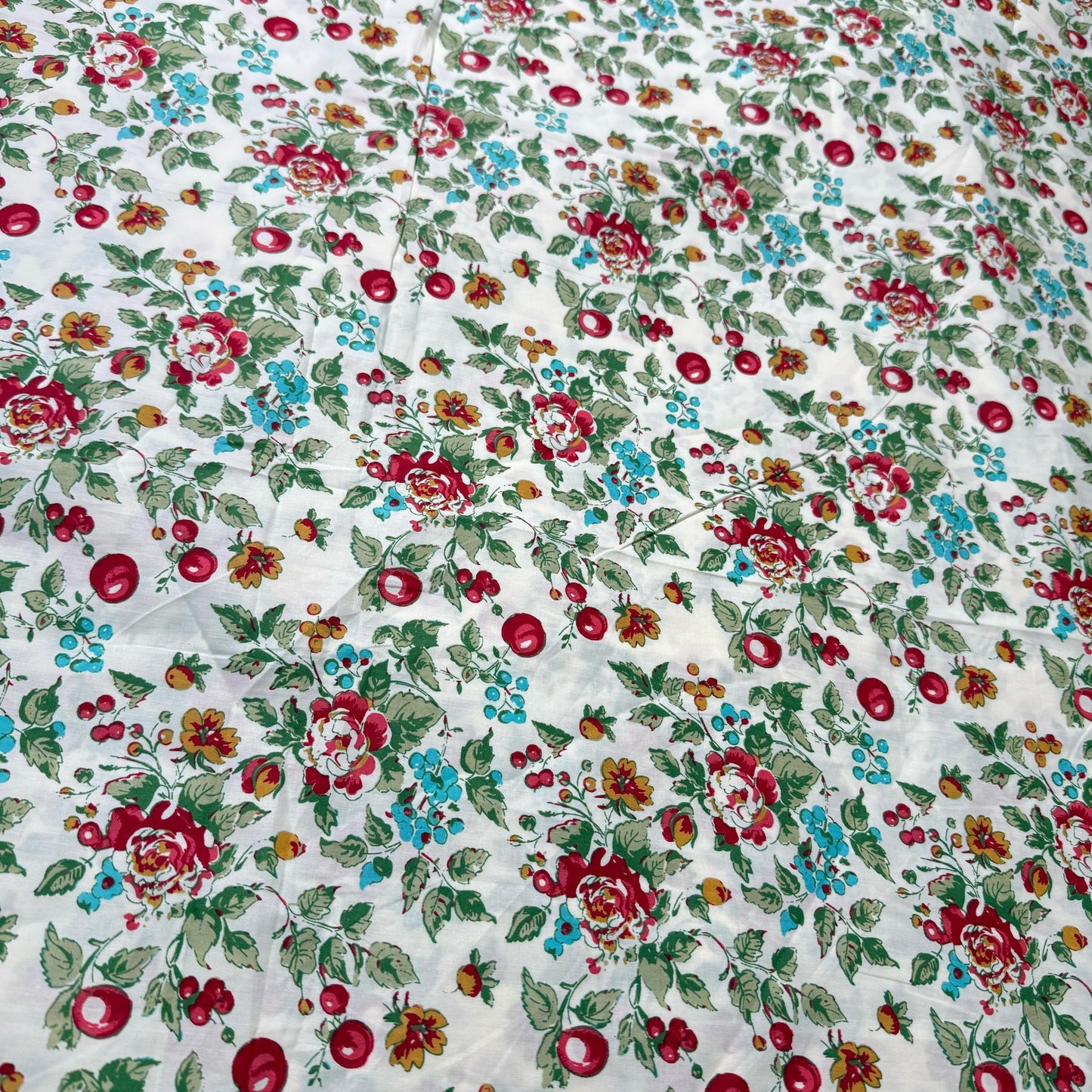 Buy Poplin Cherry Blossom Printed Fabric - MAF 