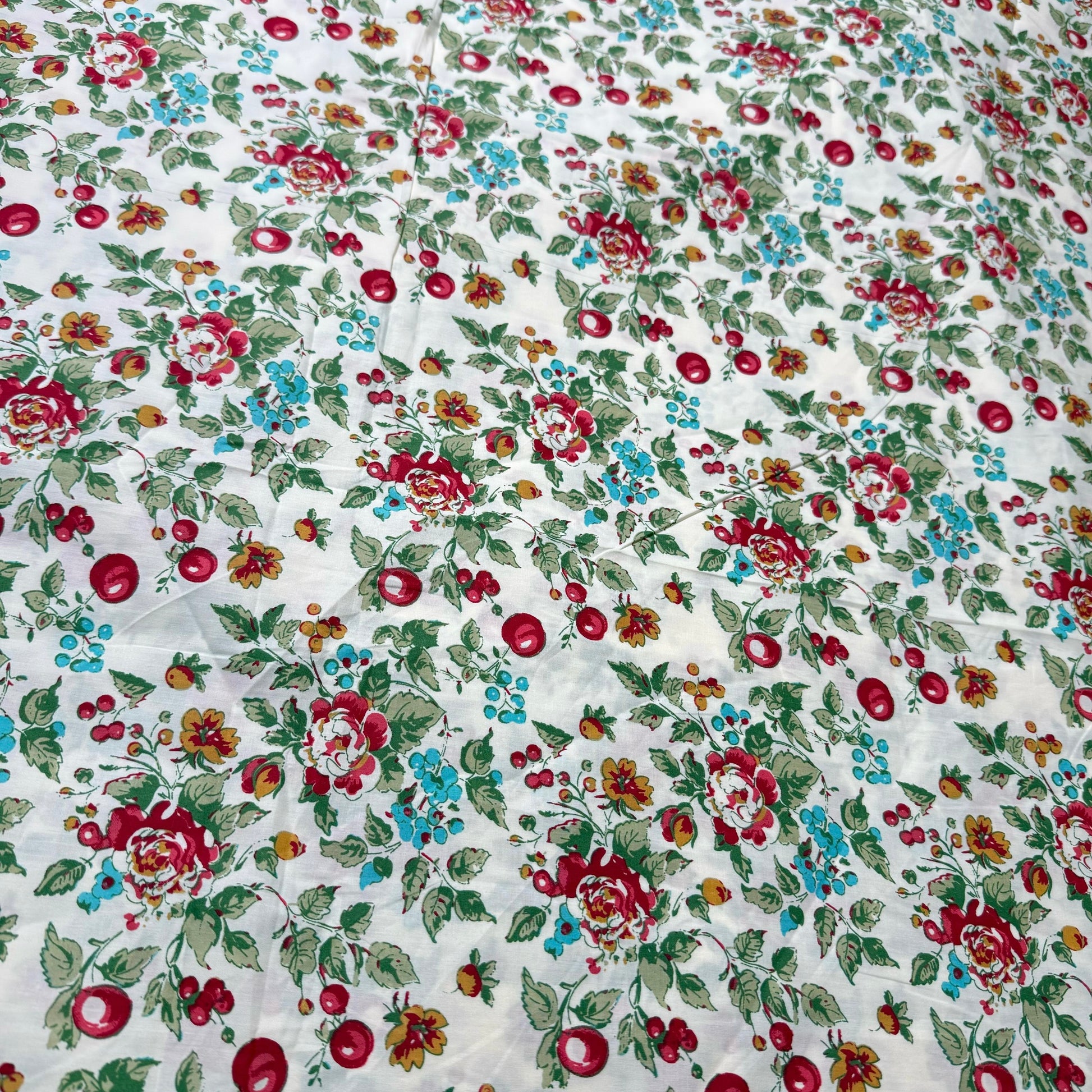 Buy Poplin Cherry Blossom Printed Fabric - MAF 
