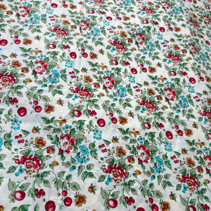 Buy Poplin Cherry Blossom Printed Fabric - MAF 