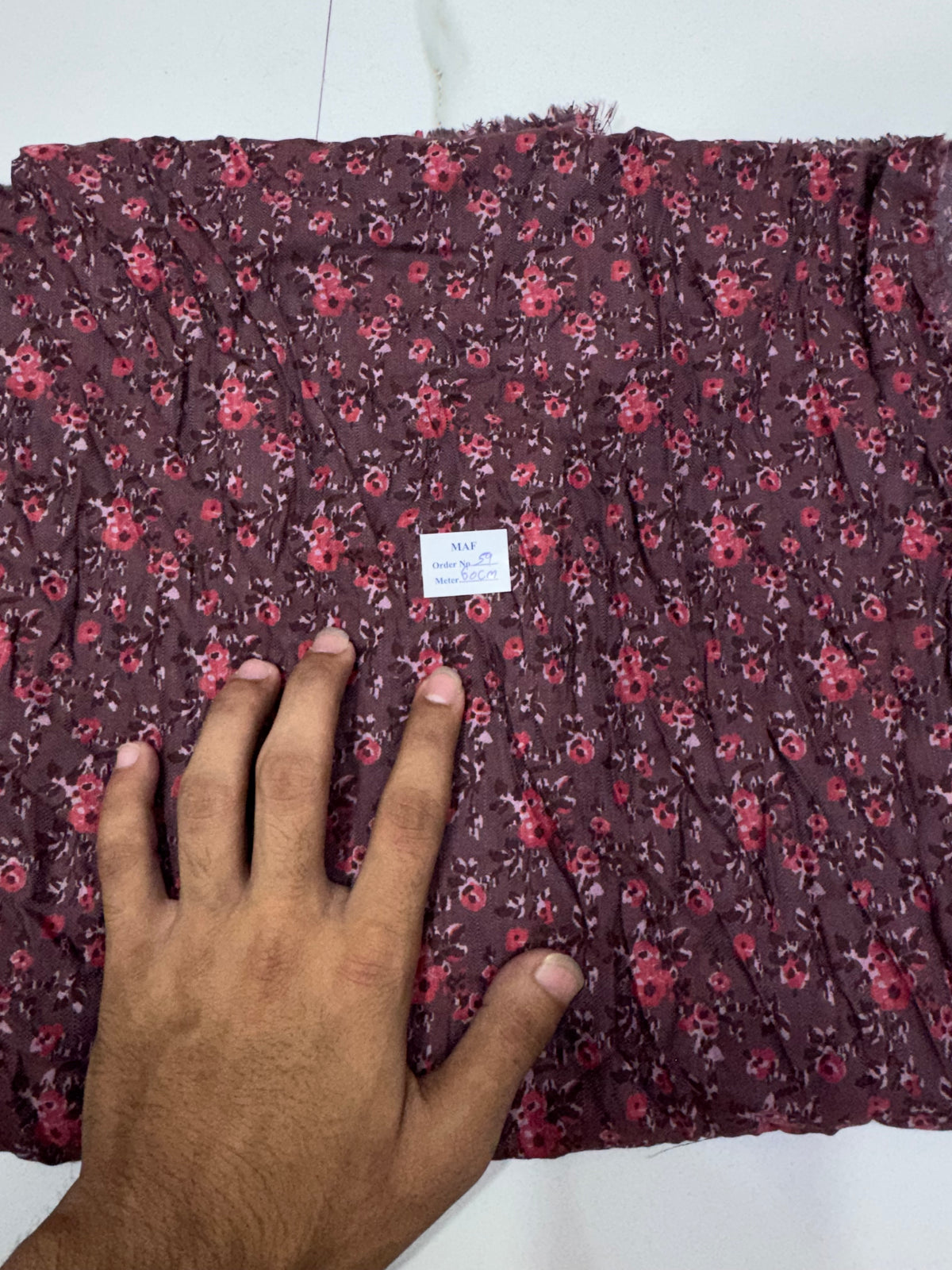 Buy Cutpiece Cotton Winters Twill Rayon Floral Printed 60 Centimeter