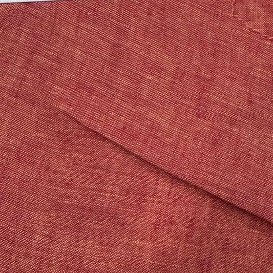Buy Imported 100% Linen Washed Red Colour