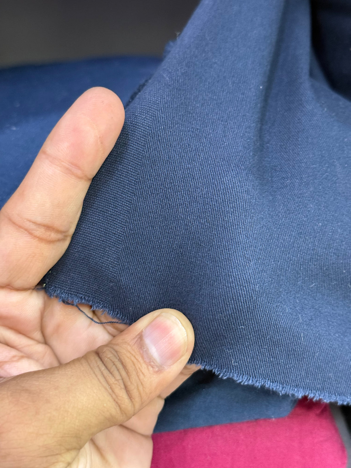 Buy Bottom Cotton Twill Navy Blue Fabric