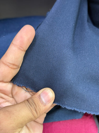 Buy Bottom Cotton Twill Navy Blue Fabric