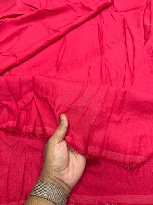 Buy Pure Linen Solid Volt Red Fabric
