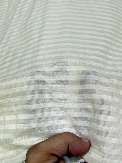 Buy Premium Seersucker Solid Off White Beige Fabric