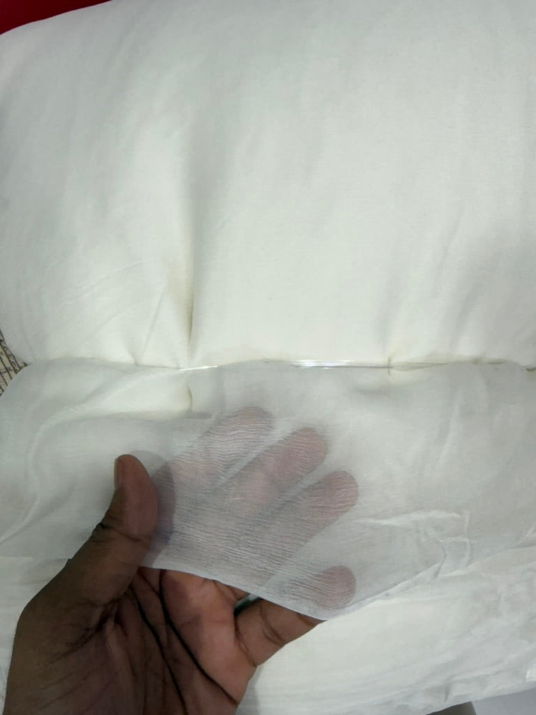 Buy Crushed Viscose Chiffon Solid White Fabric