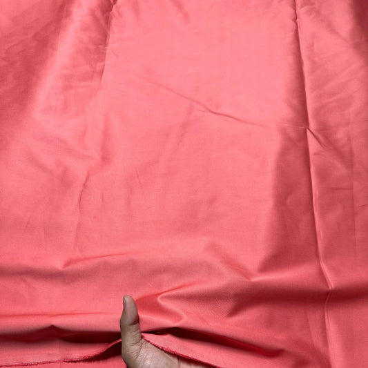 Buy Solid Blush Pink Pure Cotton Satin - MAF 