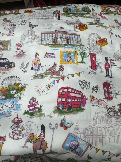 Buy Cotton Poplin City Printed Fabric