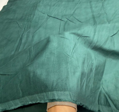 Buy Premium Corduroy Solid Teal Green Fabric 21 Wales