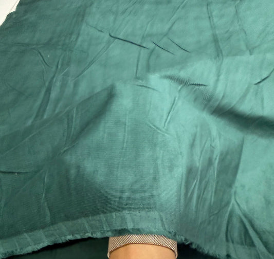 Buy Premium Corduroy Solid Teal Green Fabric 21 Wales