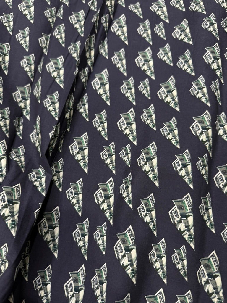 Buy Cotton Poplin Dollar Plain Printed Fabric