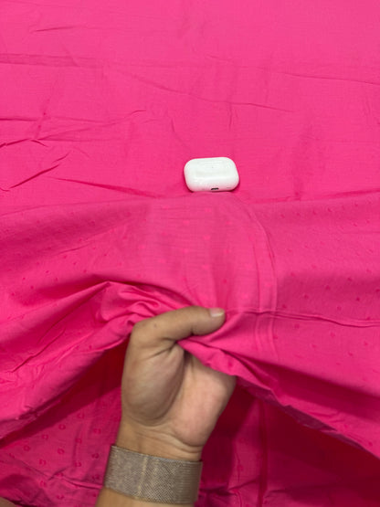 Buy Premium Cambric Rani Pink Butta Fabric