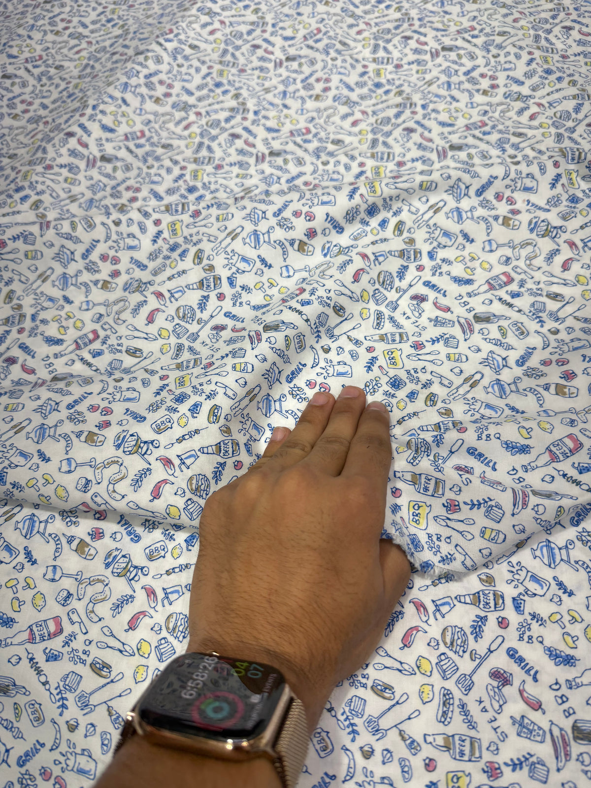 Buy Poplin Ditsy Floral Printed Fabric