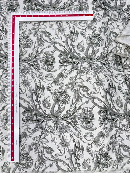 Buy Cotton Poplin Olive Green Toile Fabric